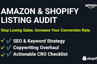 audit and optimize your product listing for higher conversions