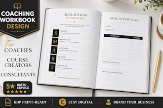 format and design workbook for coaches KDP