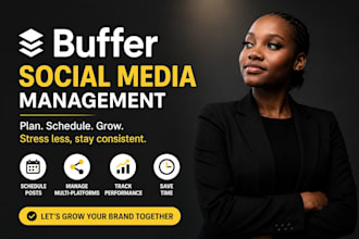 schedule social media post via buffer