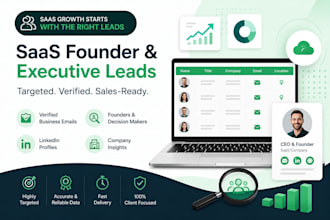 generate verified saas founder leads and executive leads