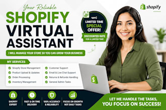 be shopify virtual assistant for your store