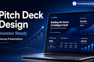 design startup presentation, investor pitch deck and fundraising pitch deck