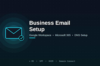 set up your professional business email with a custom domain