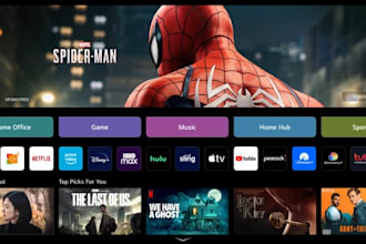 launch smart tv app, samsung tv, lg tv, webos, android tv app