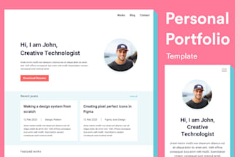 build a portfolio website for you