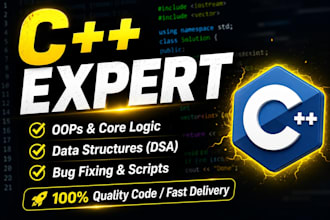 do expert cpp programming, oops tasks, and dsa coding