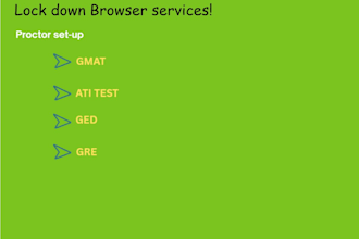 gmat, ati test, ged, and gre