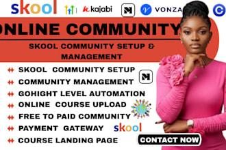 setup skool online course community skool credit repair skool quiz automation