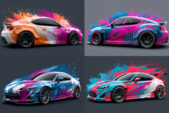 do awesome vehicle wrap design,car wrap,van wrap,food truck wrap
