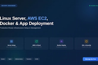 setup your linux server, AWS ec2, docker and deploy your application
