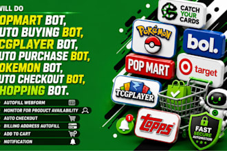 do popmart auto shopping bot tcgplayer purchase bot pokemon auto checkout buying