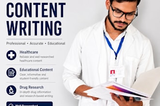 provide educational drug research and healthcare content