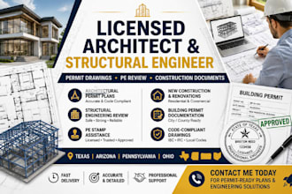 licensed architect structural engineer permit in texas arizona pennsylvania ohio