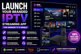launch and teach you iptv app with management of dns and admin panel