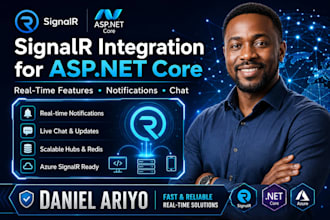 integrate signalr for real time features in your asp dot net core API