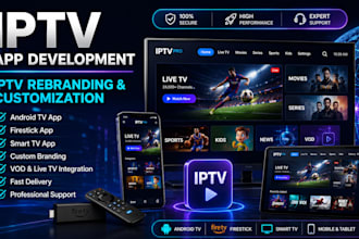 professionally rebrand your iptv app with custom logo, name, splash screen