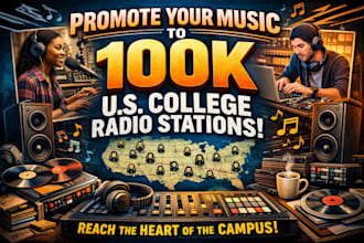 do music promotion to 100k US college radio stations