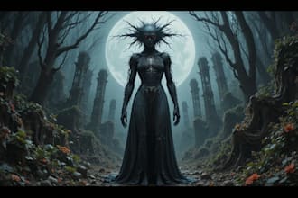 draw surreal horror art
