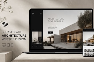 create squarespace architecture firm website design portfolio redesign lanscape