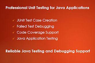 write junit test cases for java application