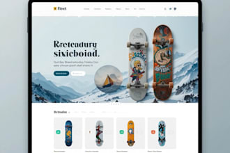 design skateboard shopify store surfboard