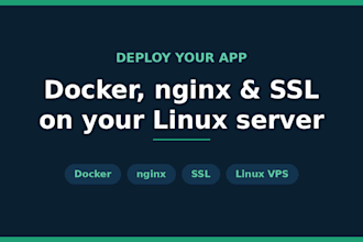do docker app deployment linux, nginx,  SSL
