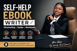 write a professional self help ebook guide or workbook as a pro book writer