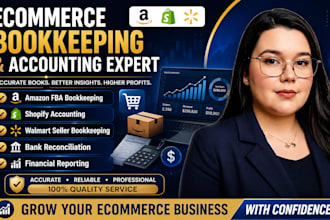 do ecommerce, amazon fba, shopify, walmart seller bookkeeping and accounting