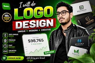 design a modern professional logo for your business