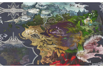 deign 2d fantasy dnd map battle map illustration inkarnate map cartography map