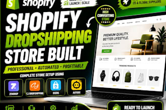 build shopify dropshipping store with zendrop cj dropshipping dsers and autods