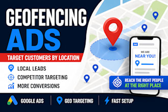 setup geo fencing ads and geo targeted advertising campaigns