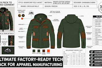 make clothing tech pack for production