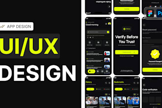 design mobile app ui ux, figma design