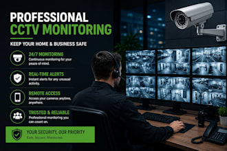 provide remote cctv monitoring and security surveillance