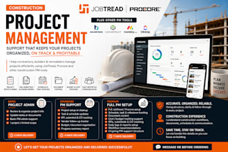 manage your construction projects in jobtread, procore