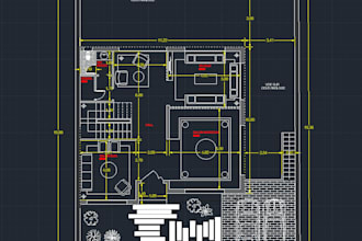 redraw architectural and civil engineering plans in autocad