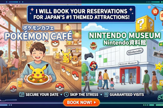book pokémon café and nintendo museum tickets in japan