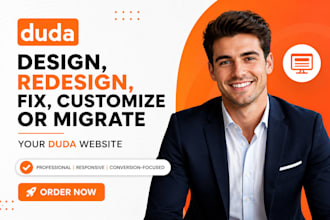 design, redesign, fix, customize or migrate your duda website