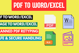 convert PDF to word excel and fix document formatting