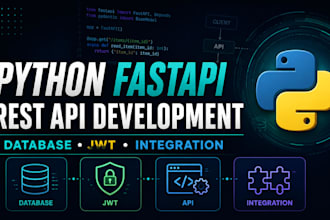 develop a python fastapi rest API with database integration