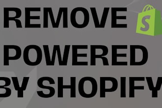 remove powered by shopify on your store custom logo