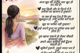 write beautiful hindi poems, shayaris, and lyrics