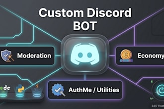 develop a custom discord bot in python or java