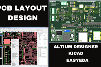 pcb layout design, electric circuit and hardware design