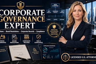 prepare board resolutions and corporate records by a US attorney