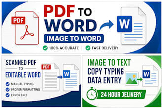 convert scanned PDF and images to editable word