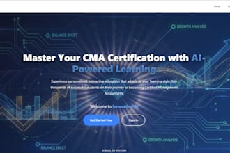 develop a full stack website
