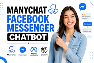create manychat facebook messenger chatbot, manychat instagram chatbot