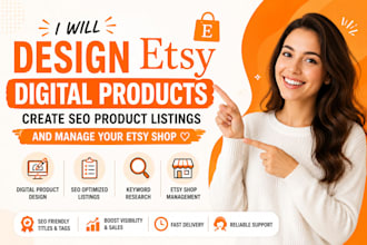 do etsy digital product design product listing etsy lister and manage etsy shop